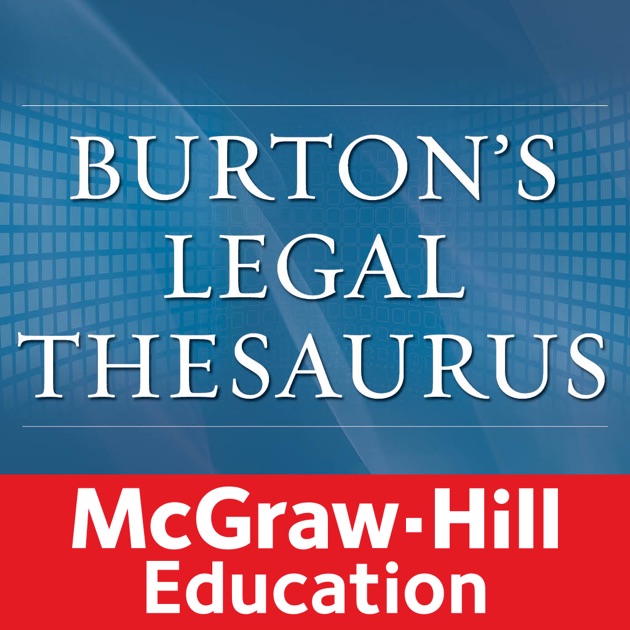 Burton S Legal Thesaurus On The App Store