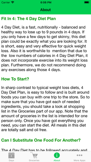 Fit In 4 - The 4 Day Diet Plan(圖3)-速報App