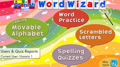 Spanish Word Wizard : Spanish Talking Movable Alphabet with Spell Check + Spelling Tests Screenshot 1