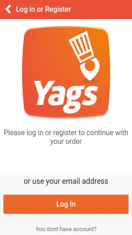 Yags Food Ordering App