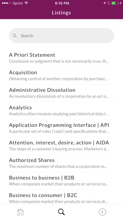 Corporate Glossary