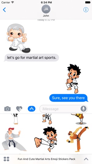 Fun And Cute Martial Arts Emoji Stickers Pack(圖3)-速報App