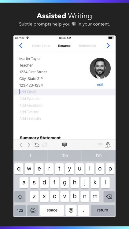Resume Builder by Nobody screenshot-3