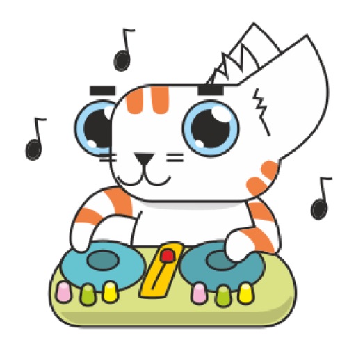 Striped Red Cat icon