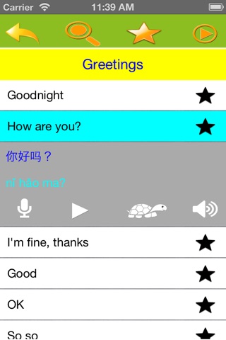 Speak Chinese Everyday Phrases screenshot 2