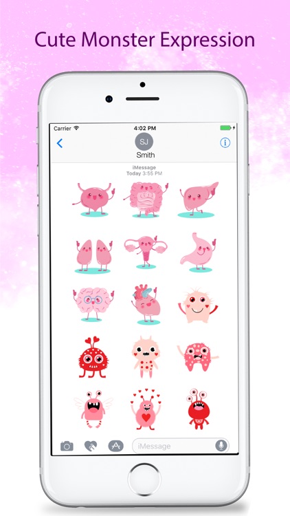 Cute Monster Stickers and Emojis