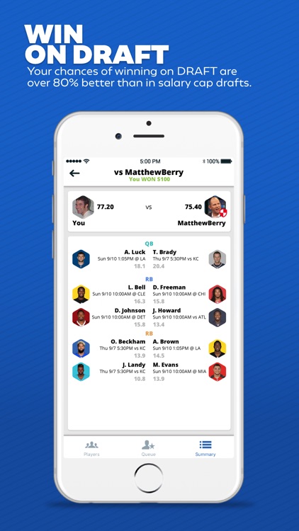DRAFT: Daily Fantasy Football screenshot-3