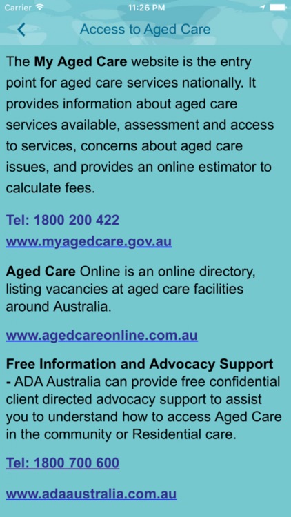 Seniors Guide to Qld Help screenshot-3