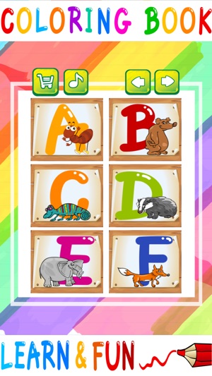 ABC Animals Coloring books