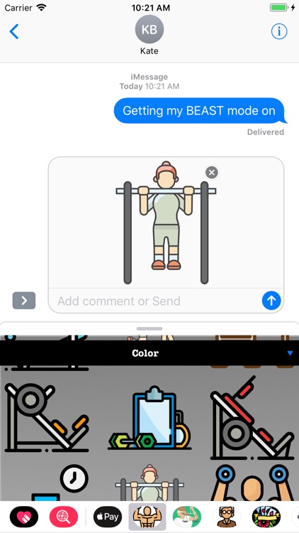 Exercise Workout HD Stickers