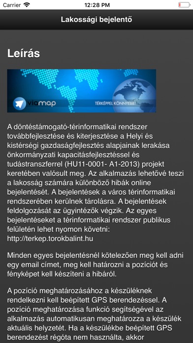 Nagykovácsi bejelentő screenshot 2