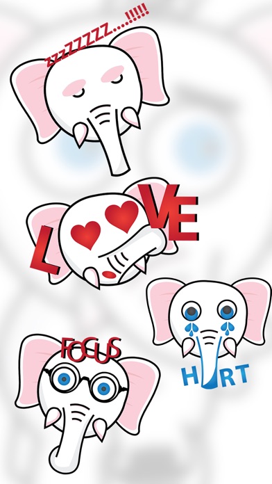 ElliMoji: Elephant Stickers screenshot 2