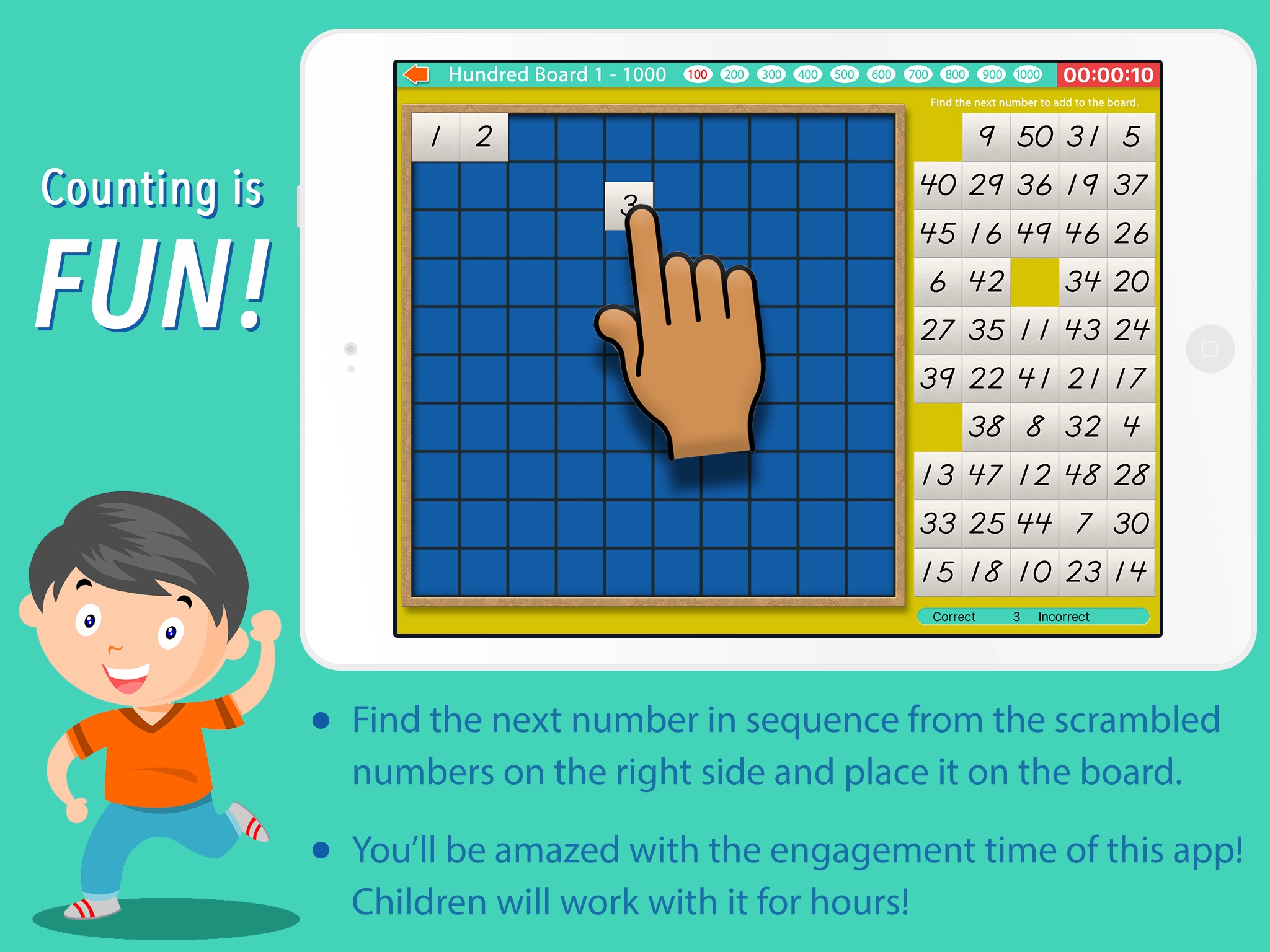 Count to 1000! Montessori Math screenshot 4