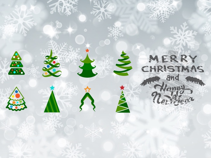 Christmas Tree Party Sticker