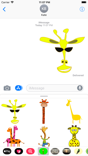 Silly Giraffe Sticker Pack(圖2)-速報App