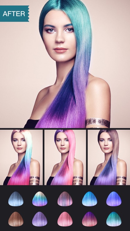 Hair Color Dye -Hairstyles Wig screenshot-3