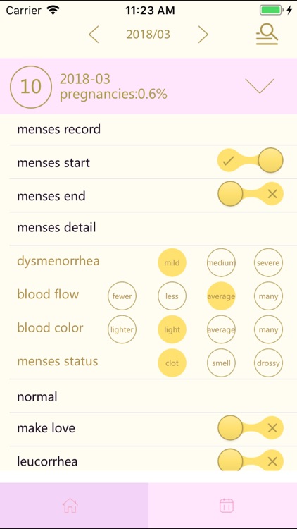 menstrual tracker