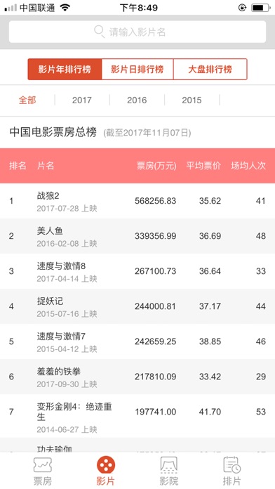 中国电影票房 screenshot 3