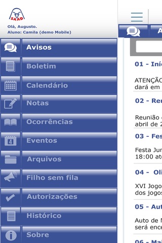 Escola Saad screenshot 2