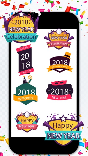 New Year 2018 Stickers!(圖4)-速報App