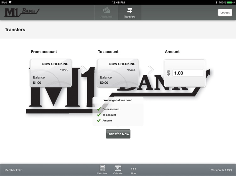 M1 Bank for iPad screenshot-3