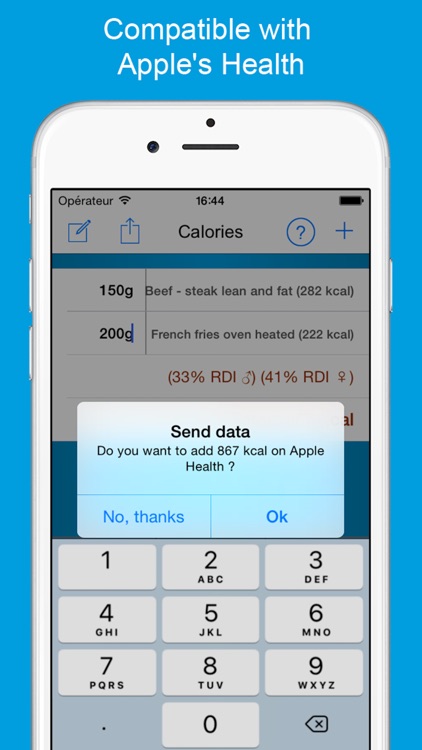 Calories counter & calculator