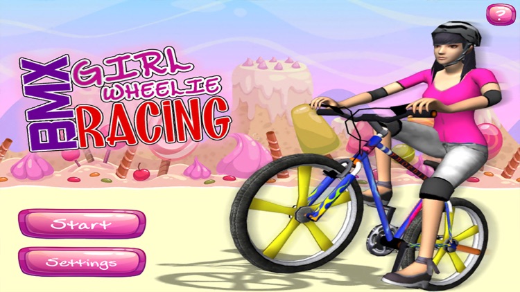 Bmx Girl Wheelie Racing