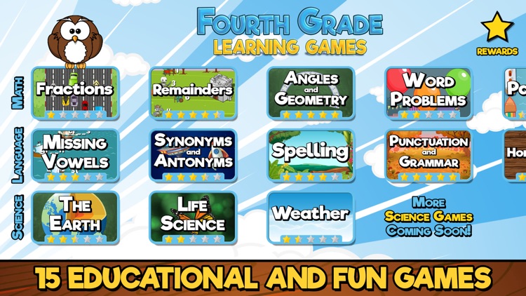 Fourth Grade Learning Games SE screenshot-0