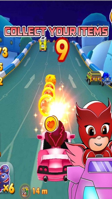 Cat Hero Kart Masks Racing screenshot 2