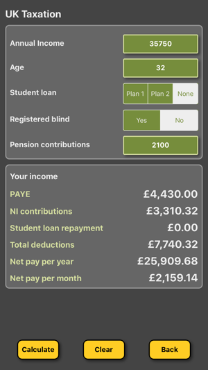 Uk tax salary calculator