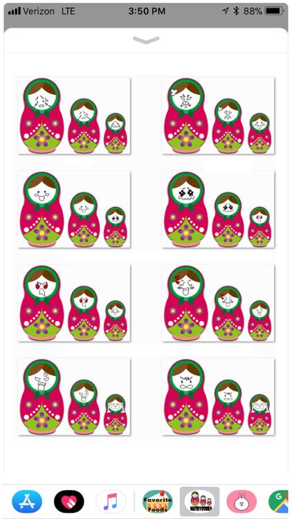 Funny Matryoshka Stickers