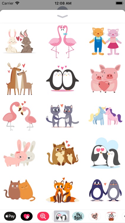 Valentine Couple Love Stickers