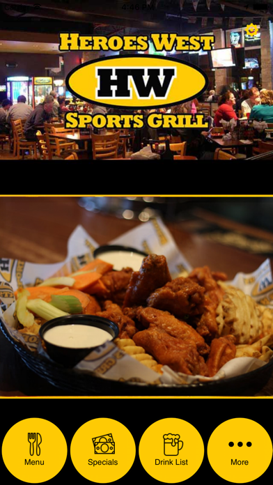 How to cancel & delete Heroes West Sports Grill from iphone & ipad 1