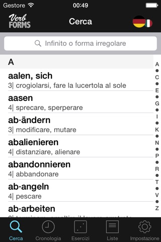 VerbForms Deutsch screenshot 2