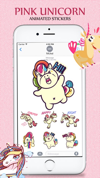 Pink Unicorn Stickers screenshot 2