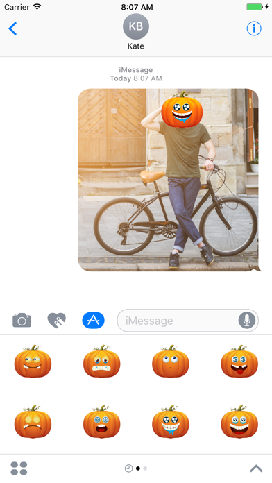 Funny Pumpkin - Animated Emoji screenshot 2