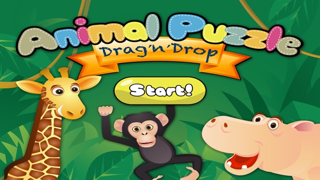 Animal Puzzle - Drag 'n' Drop