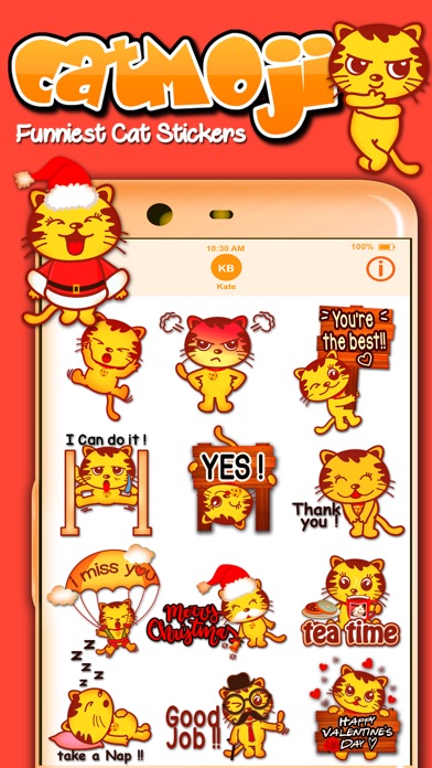 CatMoji Funniest Cat Stickers screenshot 3