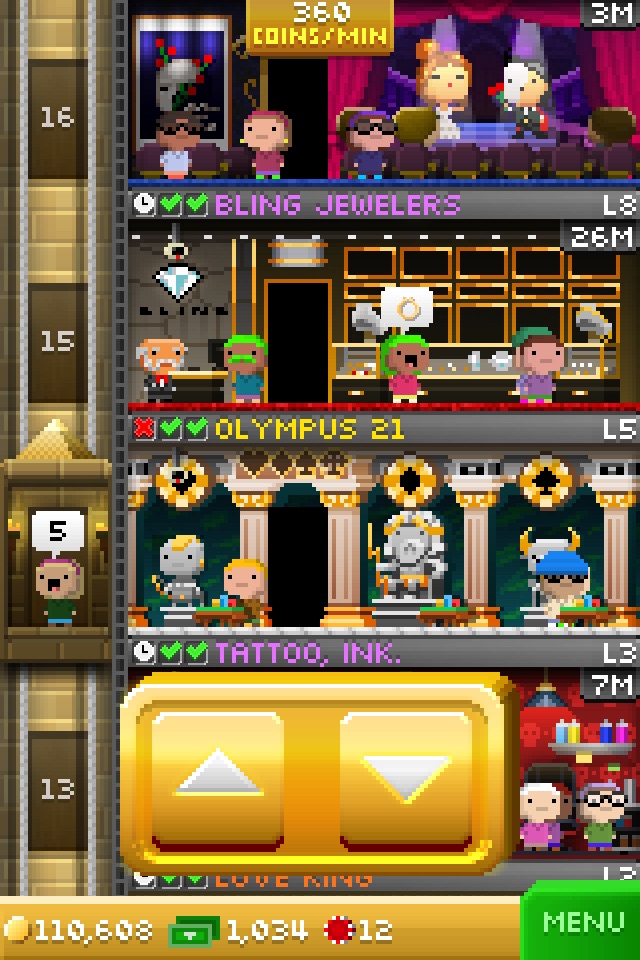 Tiny Tower Vegas screenshot 4