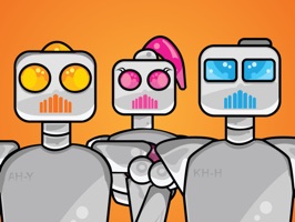 This is a family of robots, they are 3 robots now, they don't know much movements yet, they are still learning