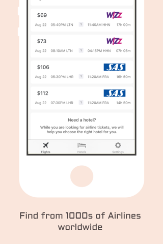 Last Minute Booking App - Cheap Flights and Hotels screenshot 2