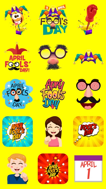 April Fool Prank Stickers App