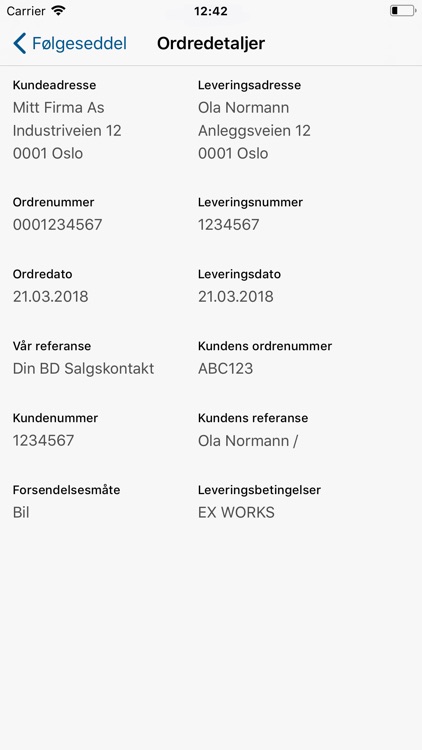 BD Varemottak screenshot-4
