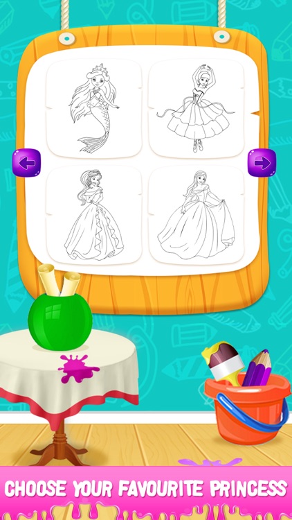 Princess Color Book Puzzle screenshot-3