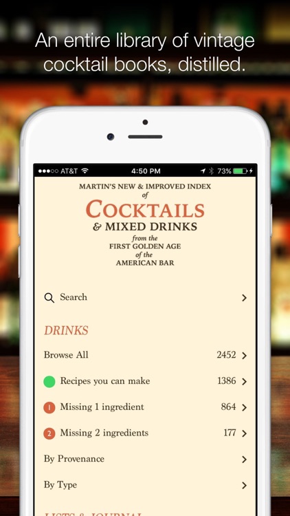 Martin’s Index of Cocktails