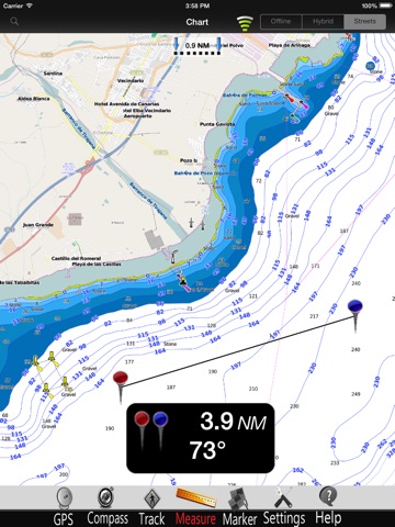 Canary Islands Nautical Map HD screenshot 2