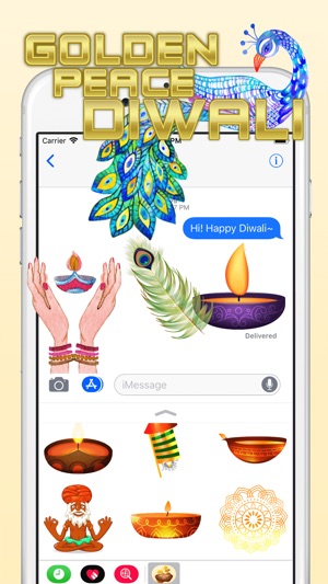 Golden Peace Diwali Sticker(圖3)-速報App