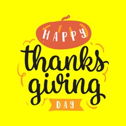 Happy Thanksgiving Fun Sticker