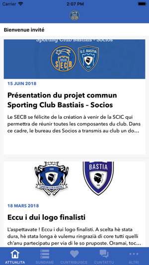 Socios Etoile Club Bastiais(圖2)-速報App