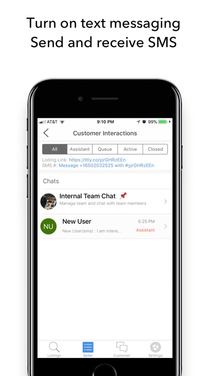 Totely: customer messaging